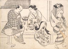 Amorous Couple, early 18th century., early 18th century. Creator: Okumura Masanobu
