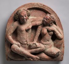 Amorous Couple: Mithuna, 400s-500s. Creator: Unknown