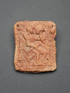 Amorous Couple (Mithuna) Seated in a Chair, 1st century B.C. Creator: Unknown
