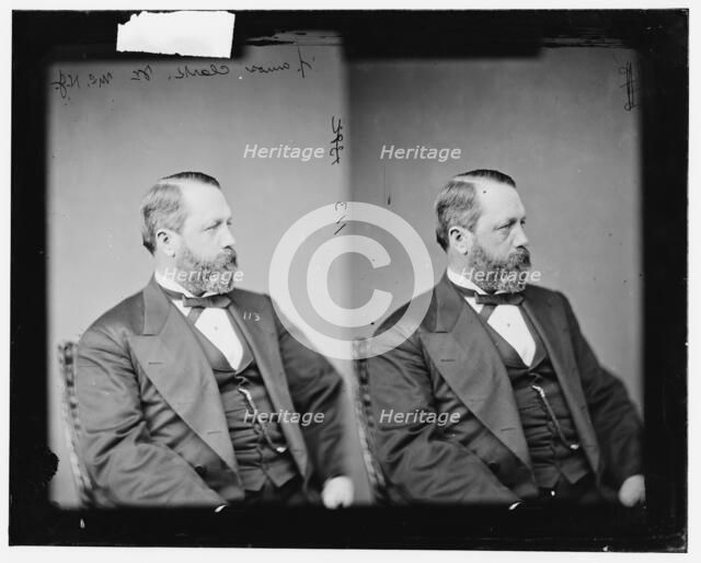 Amos Clark Jr. of New Jersey, between 1865 and 1880. Creator: Unknown.