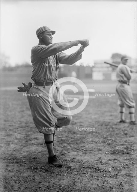 Amos Strunk, Philadelphia Al (Baseball), 1913. Creator: Harris & Ewing.