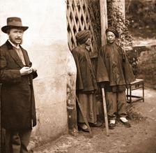 Amoy, Fukien province, China: two Manchu soldiers with John Thomson, 1871. Creator: John Thomson