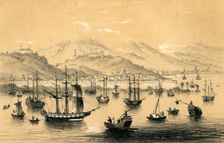 Amoy, one of the five ports opened by the late treaty to British commerce 1847.Artist: JW Giles