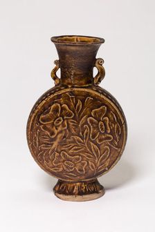 Amphora-Type Vase with Stylized Flowers, Jin dynasty (1115-1234), probably late 12th/13th century. Creator: Unknown