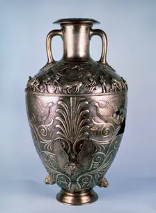 Amphora with relief scenes first half of 4th century BC