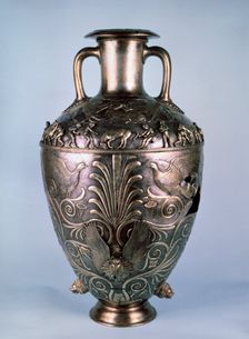Amphora with relief scenes first half of 4th century BC
