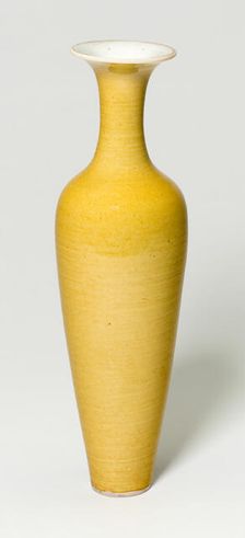 Amphora-Shaped Vase, Qing dynasty (1644-1911), Kangxi reign mark and period (1662-1722). Creator: Unknown