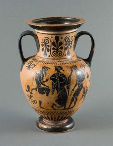 Amphora (Storage Jar), 490-480 BCE. Creator: Michigan Painter