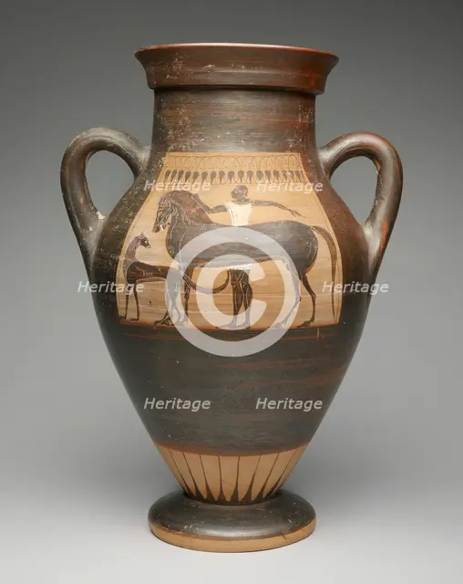 Amphora (Storage Jar), 530-520 BCE. Creator: Ivy-Leaf Group.