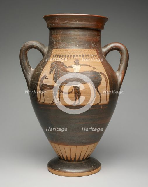 Amphora (Storage Jar), 530-520 BCE. Creator: Ivy-Leaf Group.