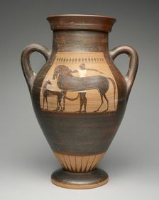 Amphora (Storage Jar), 530-520 BCE. Creator: Ivy-Leaf Group