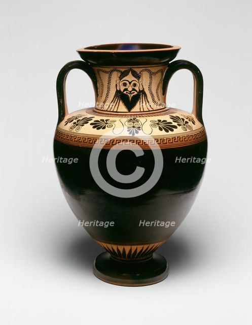 Amphora (Storage Jar), 530-520 BCE. Creator: The Antimenes Painter.