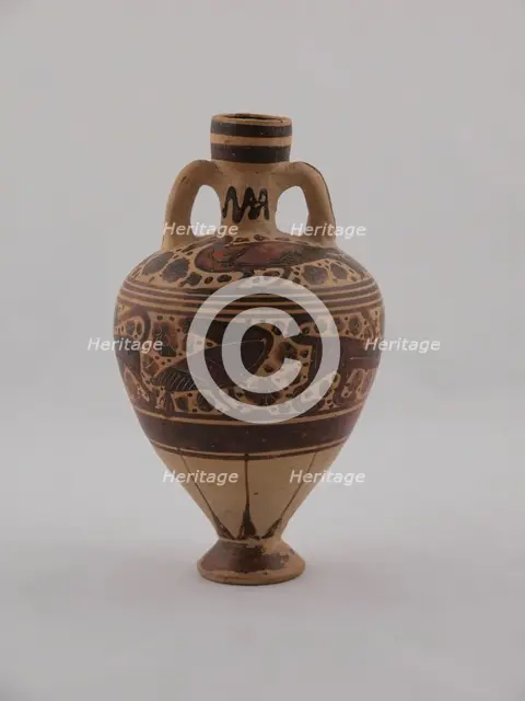Amphoriskos (Container for Oil), 600-575 BCE. Creator: Unknown.