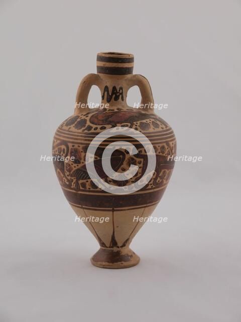 Amphoriskos (Container for Oil), 600-575 BCE. Creator: Unknown.