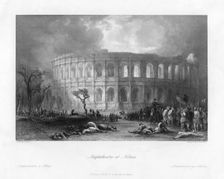 Amphitheatre at Nismes France, 19th century(?). Artist: S Bradshaw