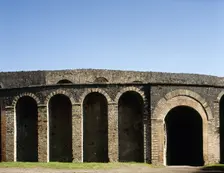 Amphitheatre (built around 70 BC), Pompeii, Campania, Italy, 2002. Creator: LTL