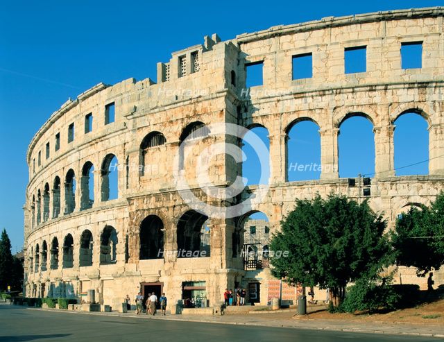 Amphitheatre in Pula, Croatia. Creator: Peter Thompson.