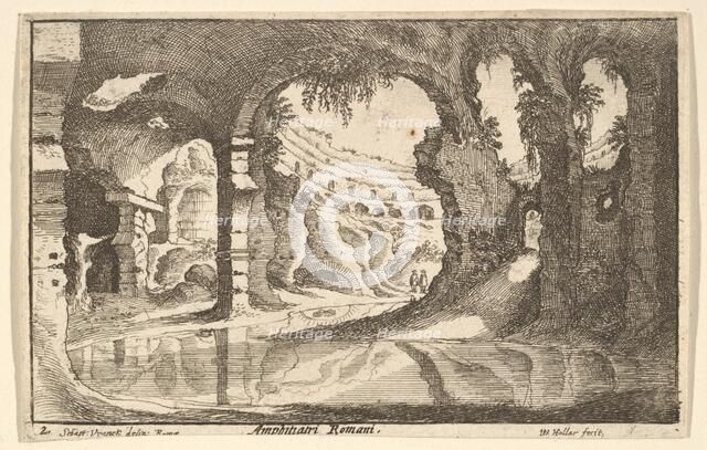 Amphitiatri Romani, ca. 1650. Creator: Wenceslaus Hollar.