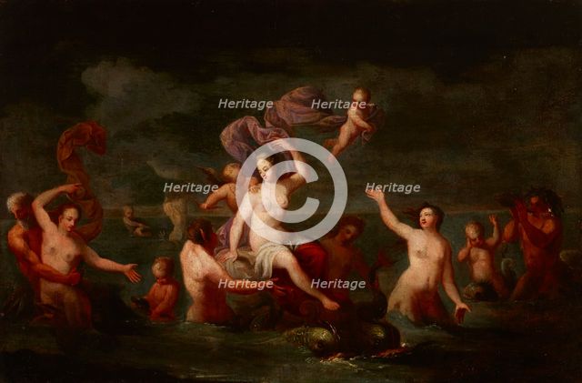 Amphitrite, Late 17th-early 18th century. Creators: Unknown, Follower of Filippo Lauri.