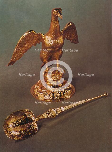 'Ampulla and Spoon', 1953. Artist: Unknown.