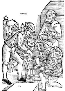 Amputation of a leg without anaesthetic, 1593