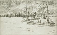 Amsterdam from the Tolhuis, 1863. Creator: James Abbott McNeill Whistler