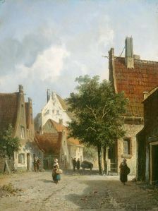 Amsterdam Street Scene, 19th century. Creator: Adrianus Eversen