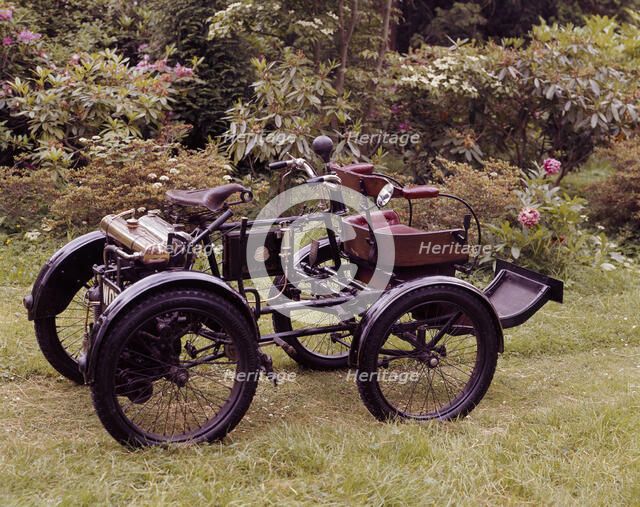 An 1898-1902 Enfield Quad. Artist: Unknown