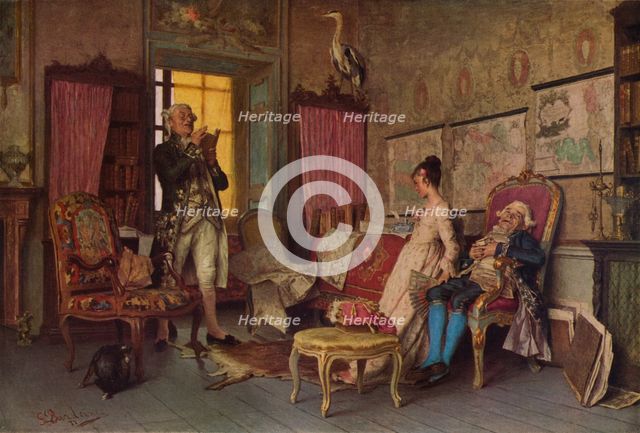 'An Amusing Story',1877, (1938). Artist: Giovanni Battista Quadrone.