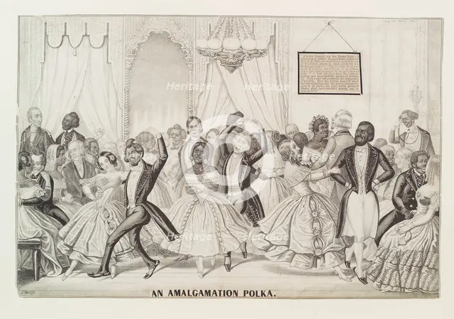 An amalgamation polka, 1845. Creator: Edward Williams Clay.