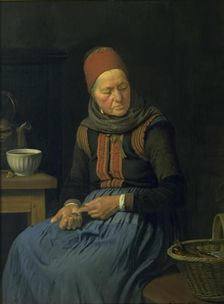 An amateur wife, 1852. Creator: Julius Exner