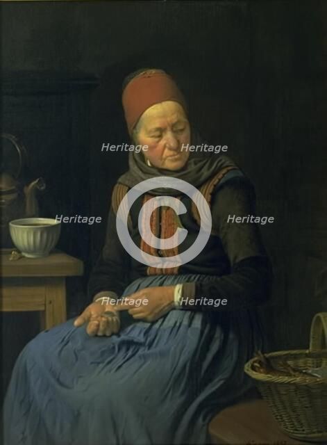 An amateur wife, 1852. Creator: Julius Exner.