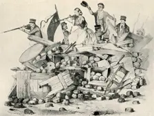 An Amazon on the Barricades 19th century, (1947). Creator: Unknown