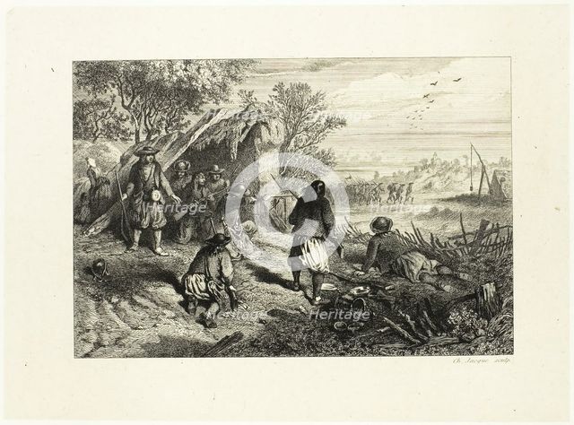 An Ambush, n.d. Creator: Charles Emile Jacque.