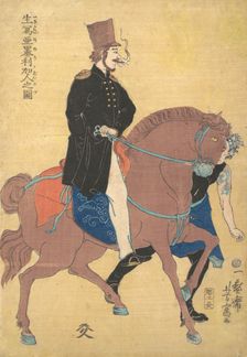 An American Drawn from Life, 1861 (2nd month). Creator: Utagawa Yoshitomi