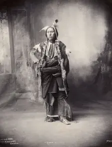 An American of the Kiowa tribe, 1898. Creator: Frank A. Rinehart