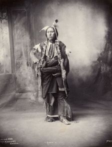An American of the Kiowa tribe, 1898. Creator: Frank A. Rinehart