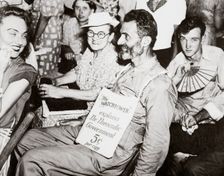 An anti-war group of Jehovah's Witnesses convening in 1940. Creator: Unknown