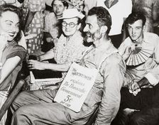 An anti-war group of Jehovah's Witnesses convening in 1940