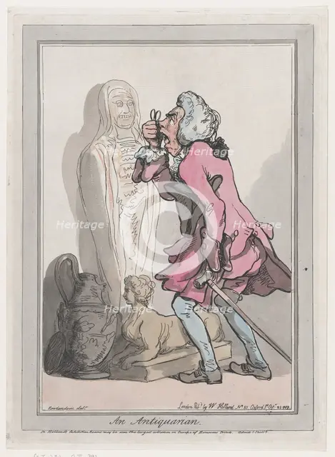 An Antiquarian, October 23, 1789. Creator: Frederick George Byron.