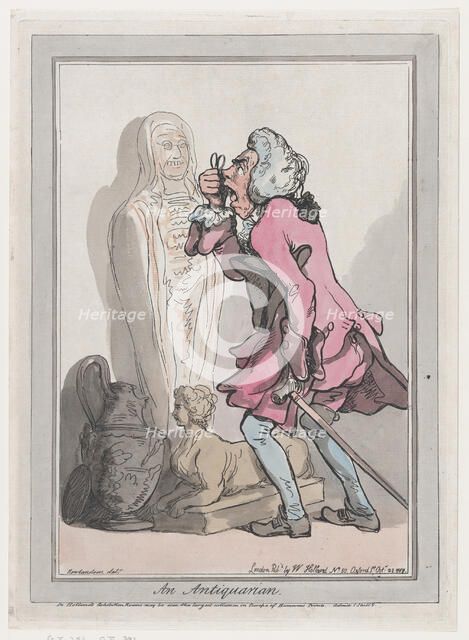 An Antiquarian, October 23, 1789. Creator: Frederick George Byron.