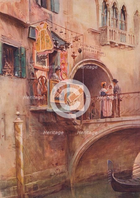 'An Antiquity Shop, Venice', c1900 (1913). Artist: Walter Frederick Roofe Tyndale.