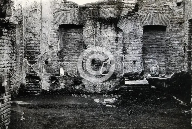 An ancient building which used to be a pharmacy site in the House of the Vestal Virgins, Rome. Creator: Unknown.