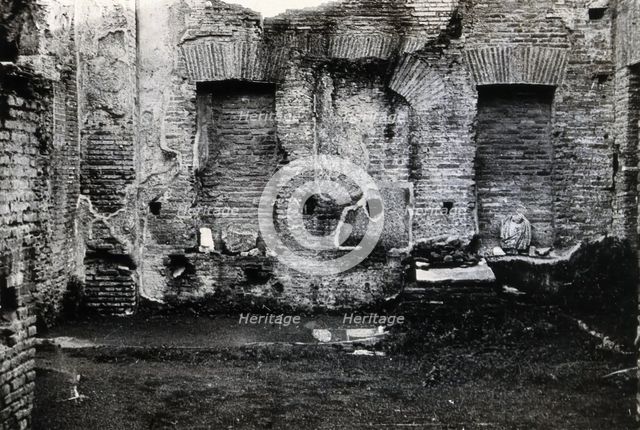 An ancient building which used to be a pharmacy site in the House of the Vestal Virgins, Rome. Creator: Unknown.