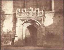An Ancient Door in Magdalen College, Oxford, April 1843. Creator: William Henry Fox Talbot