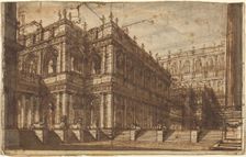 An Ancient Forum with Porticos, 1742/1743. Creator: Giovanni Battista Piranesi