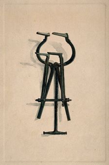 An ancient Roman surgical instrument, 1850-1910. Creator: Unknown