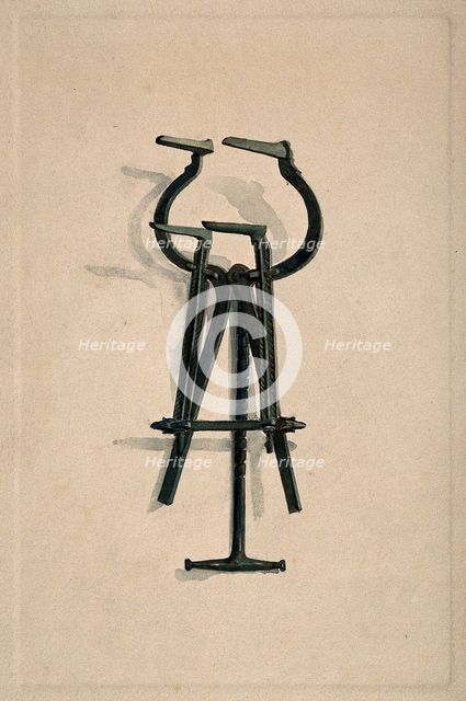 An ancient Roman surgical instrument, 1850-1910. Creator: Unknown.