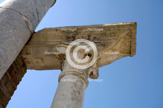 An ancient synagogue in Ostia Antica, Italy. Creator: Samuel Magal.