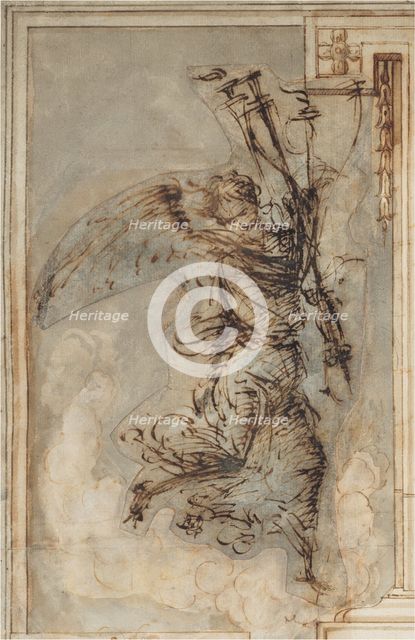 An Angel Carrying a Torch, c. 1500/1504. Creator: Filippino Lippi.